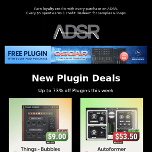 Up to 73% off PLUGINS this week - New Deals