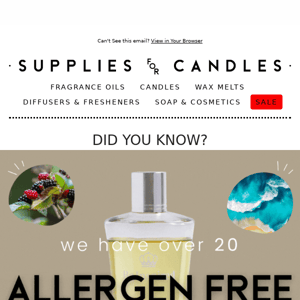All New Allergen Free Fragrance Oils! 🤩