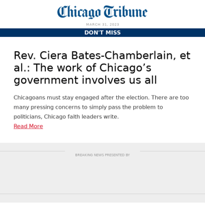 The work of Chicago’s government involves us all