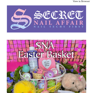 Customizable Easter Baskets are still available! 🐰💛