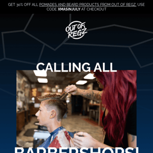 Calling all barbershops 💇‍♂️