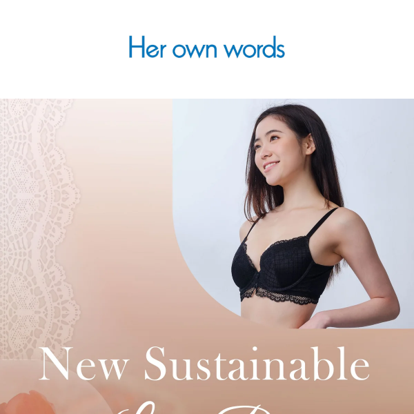 MORE Sustainable Lace Bras >_<  Now Available!