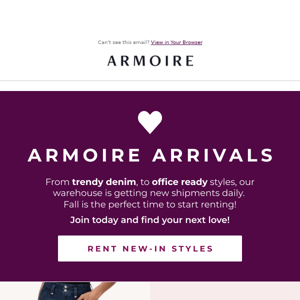 Armoire Arrivals 💌