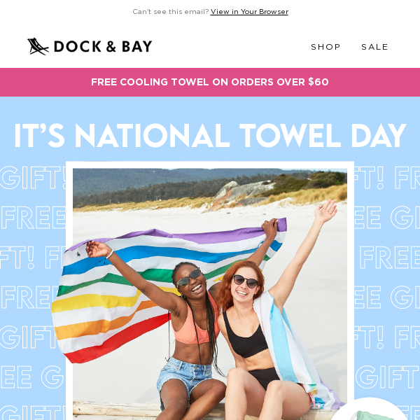 It’s National Towel Day! Free gift inside 👀