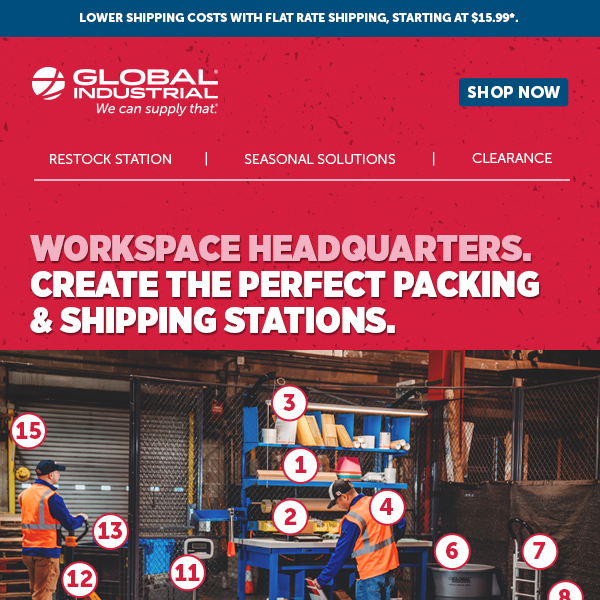 We’ve Engineered the Perfect Pack & Ship Workspace just for you