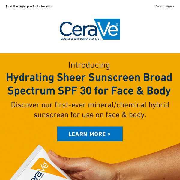 New CeraVe Sunscreen 💛