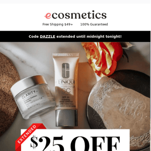 $25 Savings EXTENDED – ONE DAY ONLY!