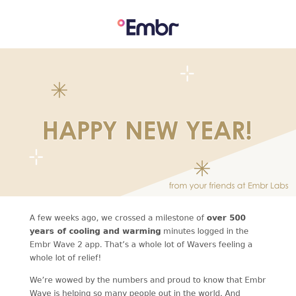 Happy New Year from Embr Labs!