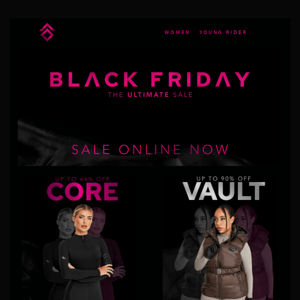 BLACK FRIDAY SALE ONLINE NOW