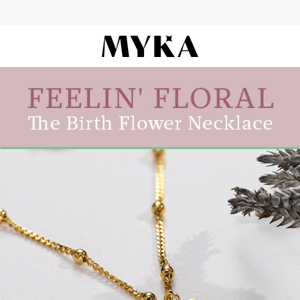 🌼The Birth Flower Necklace