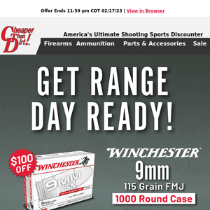 Get Range Ready With Bulk Ammo Savings