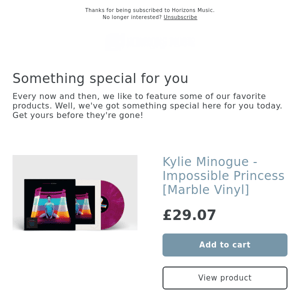 NEW! Kylie Minogue - Impossible Princess [Marble Vinyl]