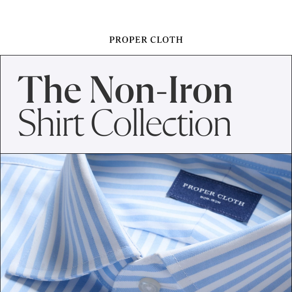 The Non-Iron Shirt Collection