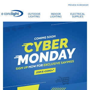 Sign up for your biggest Cyber Monday savings yet