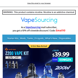 *US NEW STOCK*🍻32% OFF for Geekvape Z200