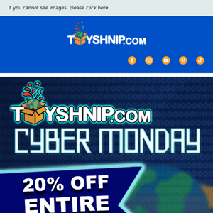Did you Miss Black Friday? - Cyber Monday is here!