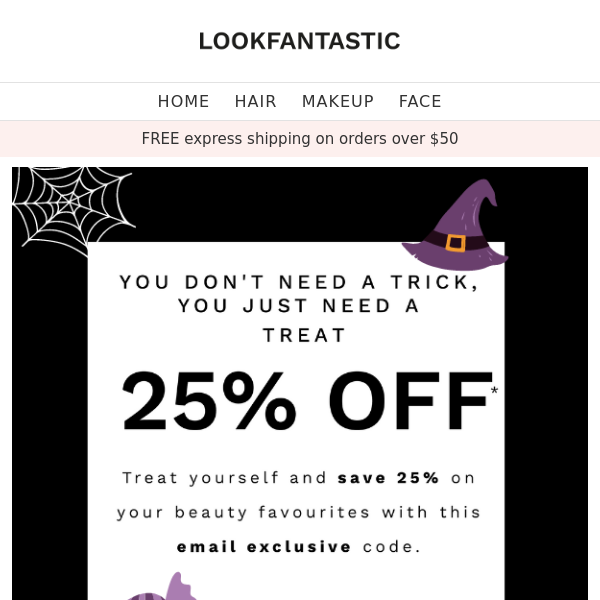 Lift your SPIRIT with 25% off 👻