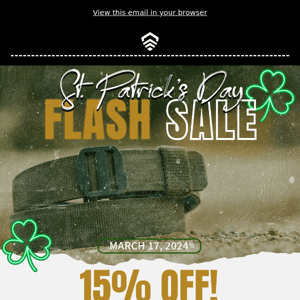 ☘️ Flash Sale for St. Patty's Day!