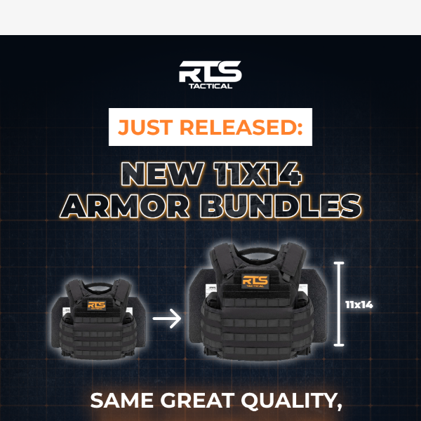 Just released: 11x14 armor bundles
