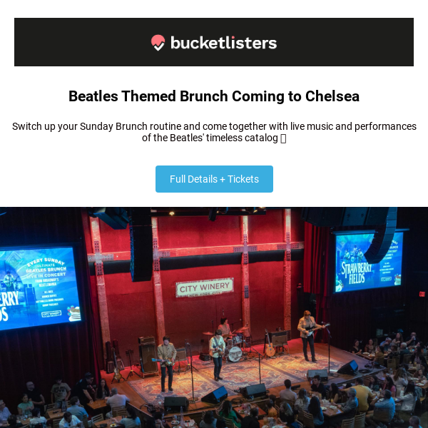 Unlimited Brunch Buffet + Beatles Tribute 🎶
