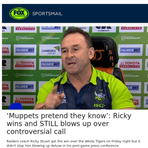 ‘Muppets pretend they know’: Ricky wins and STILL blows up over controversial call