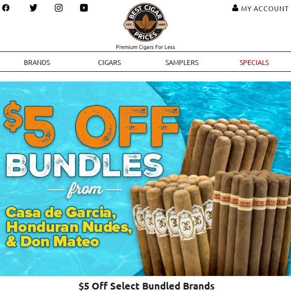 ⚡ $5 Off Select Bundled Brands ⚡