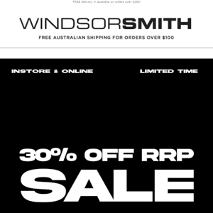 IT'S SHOE SALE SZN 🔥 30% OFF ONLINE & INSTORE 🚨 #WINDSORSMITH