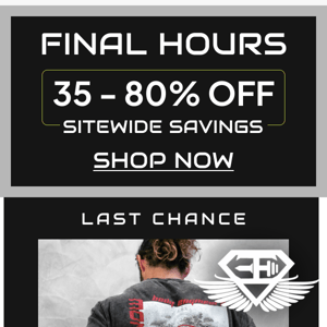 Final Hours To Save BIG! | Up To 80% OFF