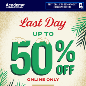 ⏱ 50% Off Deals Online | LAST DAY