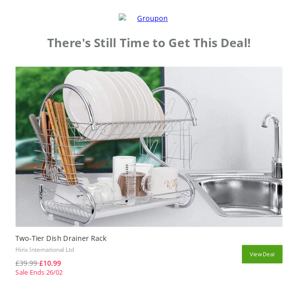 Two-Tier Dish Drainer Rack is Still Waiting for You!