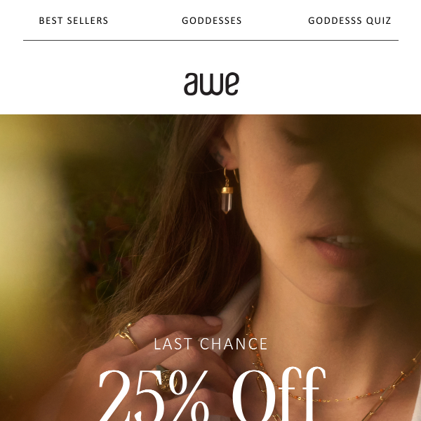 LAST Chance for 25% off