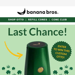 Don't Forget to Enter our Custom Green OTTO Giveaway!