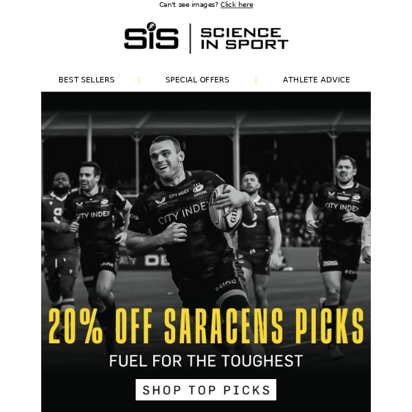 20% OFF Saracens Top Picks