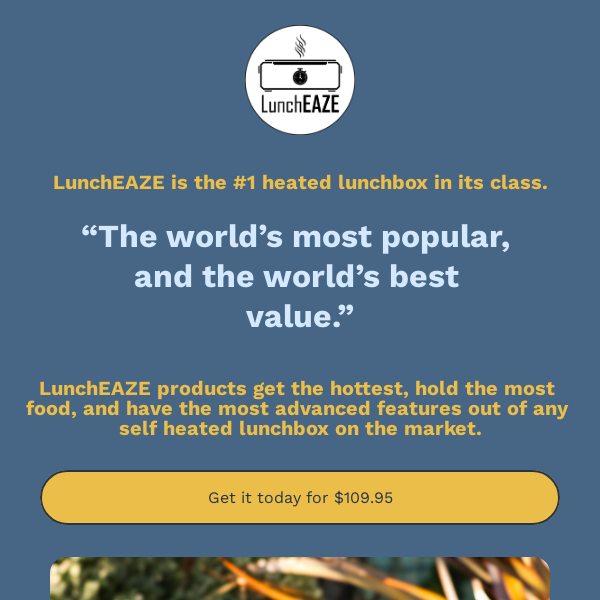 Luncheaze is 25% off - starts at $109