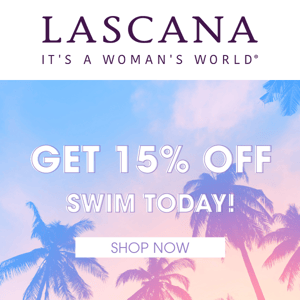 Get 15% Off Swim Today Only!