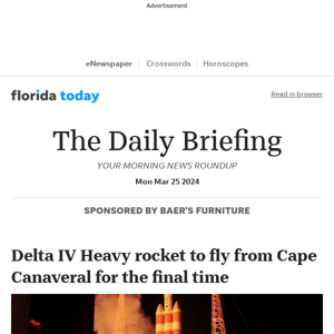 Daily Briefing: Delta IV Heavy rocket to fly from Cape Canaveral for the final time