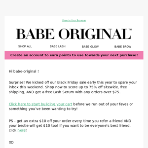 Hey Babe Original, Get an extra $10 off!