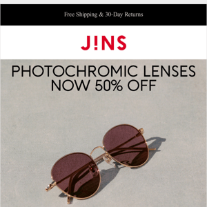 ENDS TONIGHT: 50% Off Photochromic Lenses