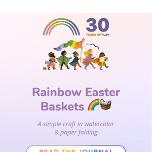 RAINBOW EASTER BASKETS 🌈🧺