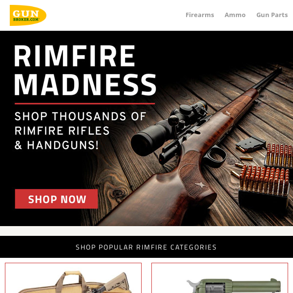 Shop Thousands of Rimfire Rifles & Handguns!