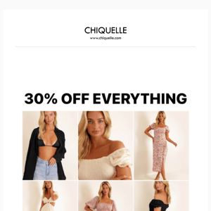 VACAY RUSH: 30% OFF EVERYTHING 🌸