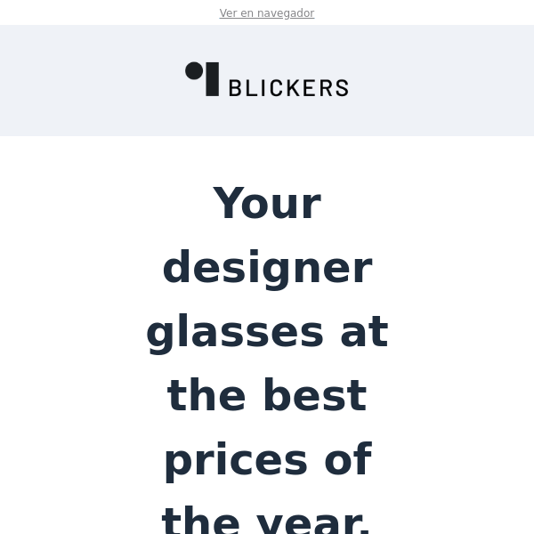 👓 Your designer glasses at the best prices of the year -60% 🖤 Black Friday 🖤