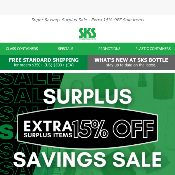 💸🛍️ Double Dip Savings: Extra 𝟭𝟱% 𝗢𝗙𝗙 Already Discounted Surplus Items!