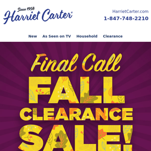 FINAL CALL Clearance Sale! Up to 80% off 100s of Items!