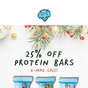 X-Mas Deals Continued! 25% Off Protein Bars