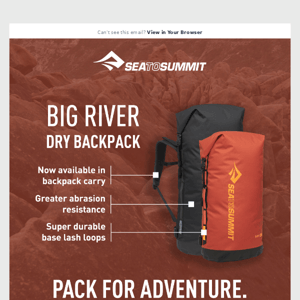 New Big River Dry Backpack, for Rugged Adventures