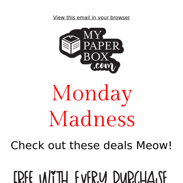 Monday Madness 🙀 Check out these deals Meow!