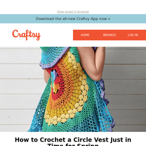 How to Crochet a Circle Vest Just in Time for Spring