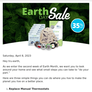 4 Things You can do for Earth Month in Your Home