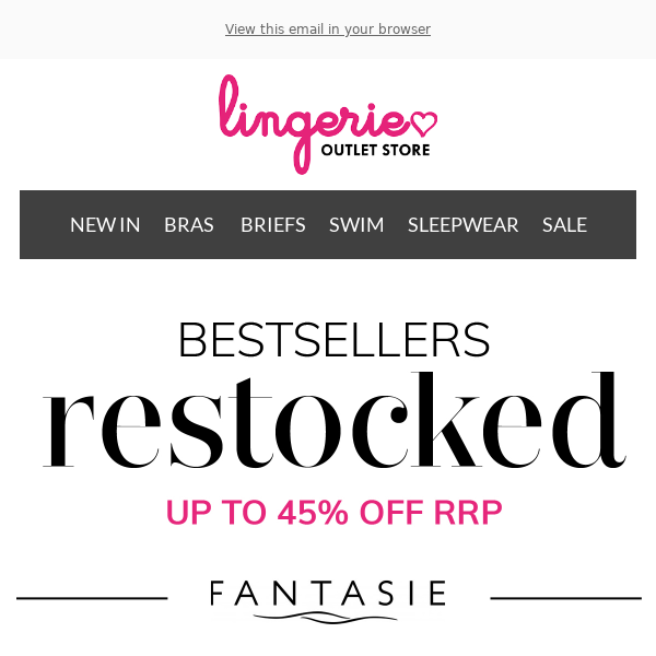 Fantasie: NEW IN + Bestsellers up to 45% off